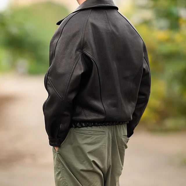 Herren Lederjacke – Stilvoller Klassiker mit Moderner Passform