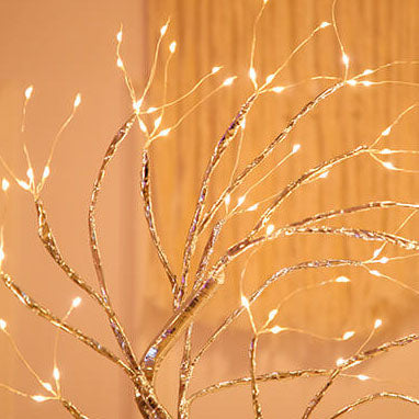LED Tischlampe mit Kupferdraht – dimmbar & USB-aufladbar