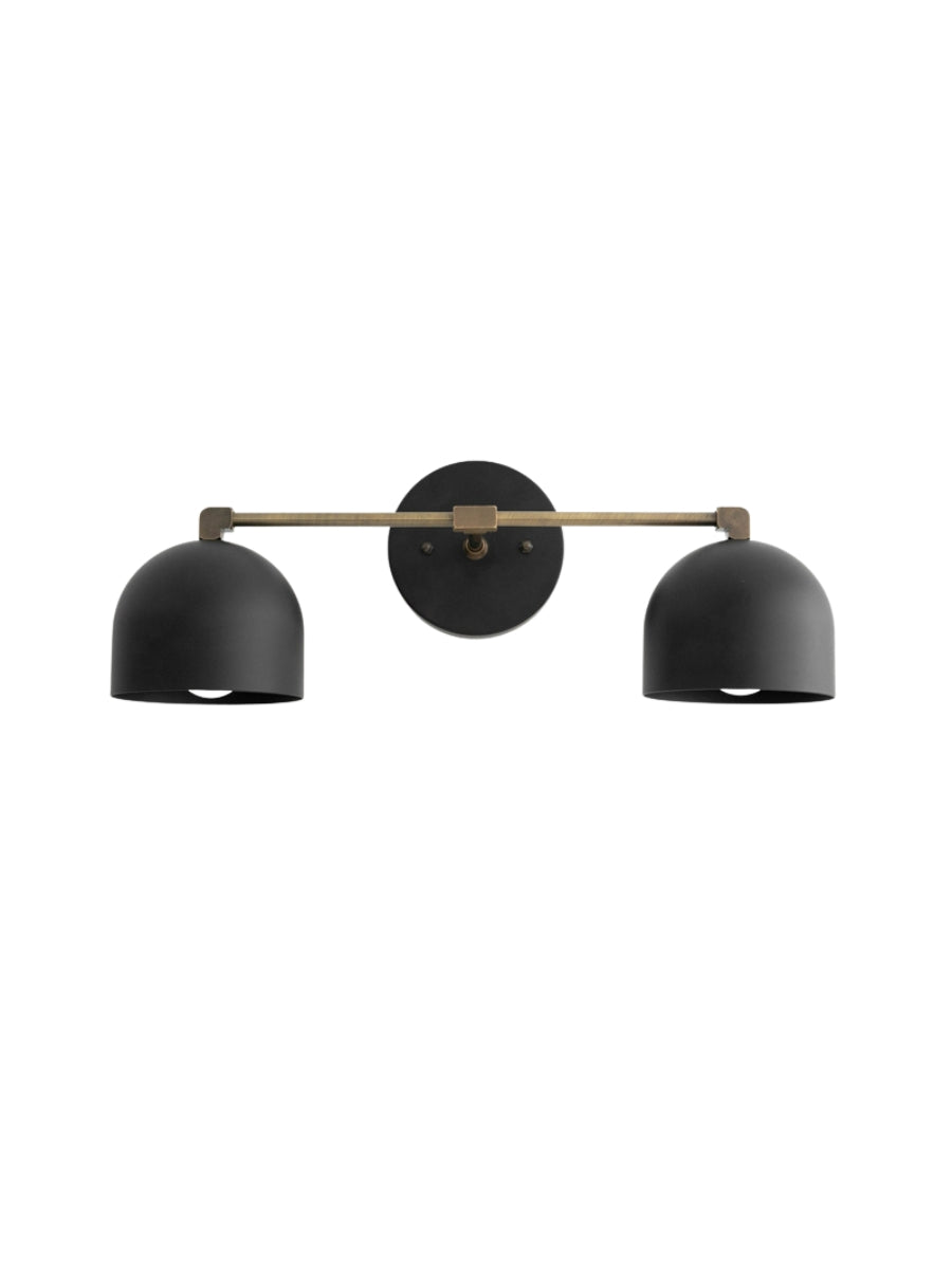Mid Century Wandleuchte – Messing Badspiegel Lampe im Retro-Stil