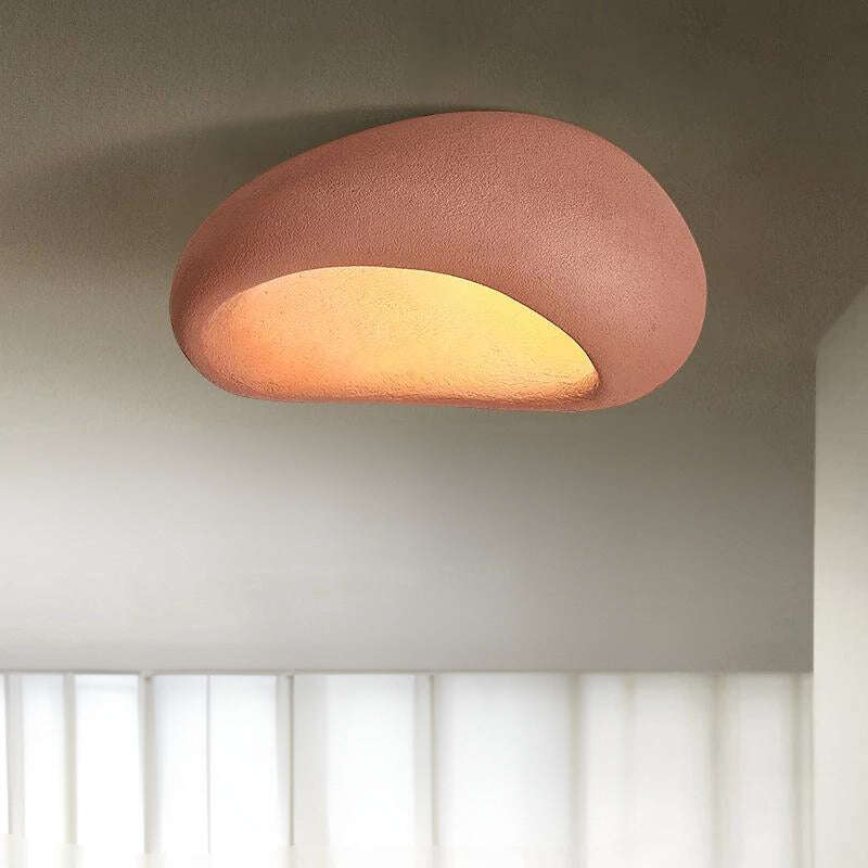 Minimalistische Deckenlampe – warmweiß & aus Kunstharz
