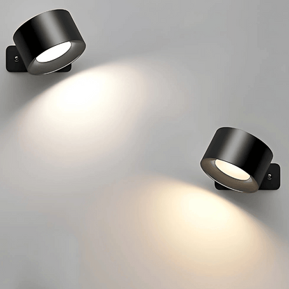 Kabellose LED-Wandlampe mit Akku & 360° Drehung