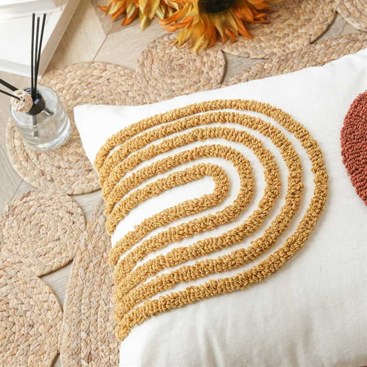 Kissenbezug Boho Feder Design