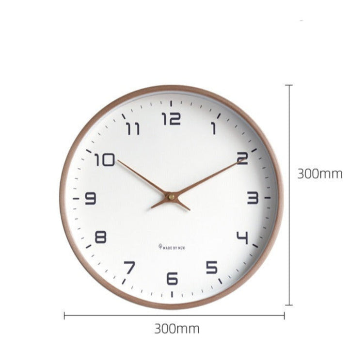 Geräuschlose Wanduhr Aus Holz Mit Zeitlosem Design