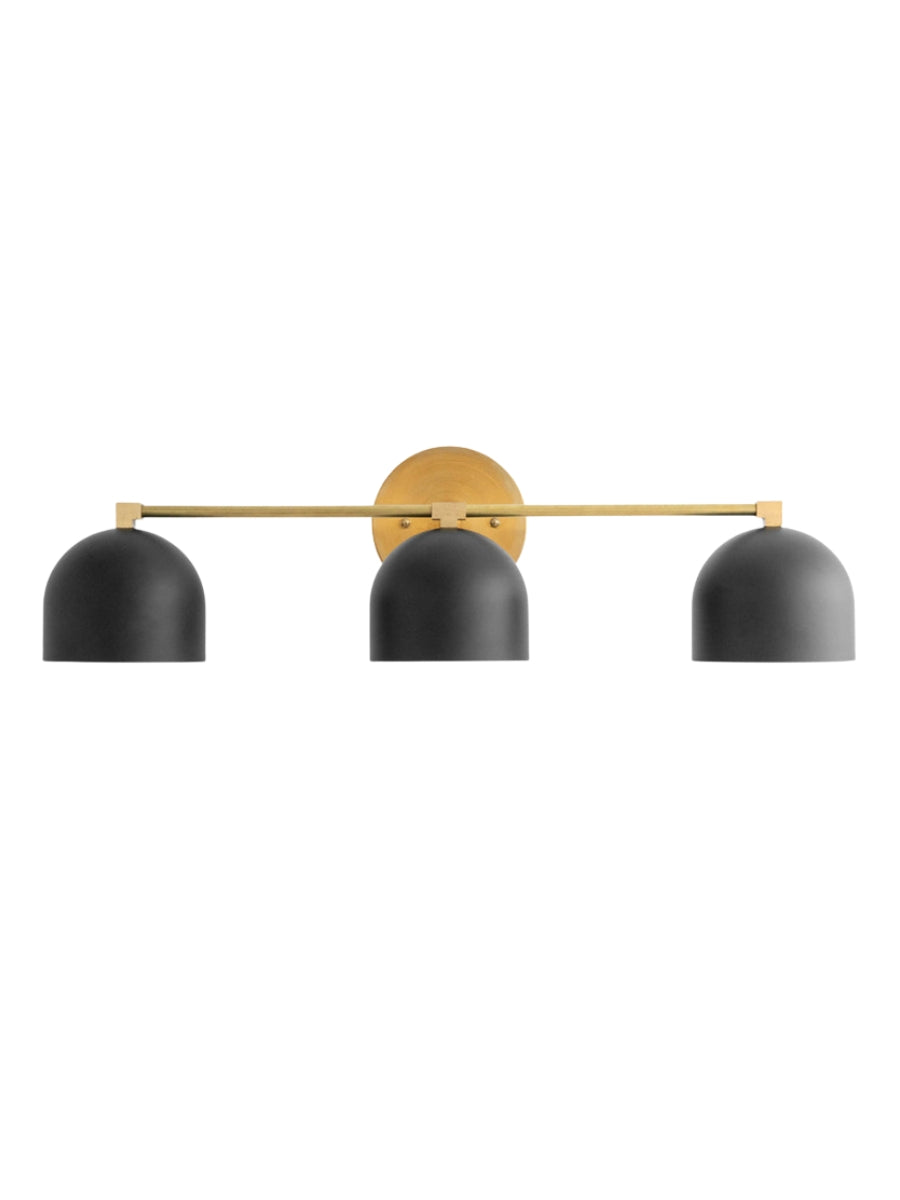 Mid Century Wandleuchte – Messing Badspiegel Lampe im Retro-Stil