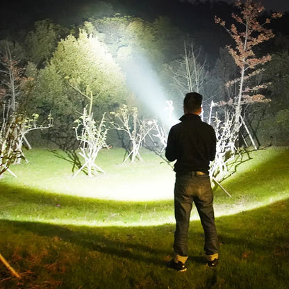 Wasserfeste LED-Taschenlampe mit Doppelseitenlicht – Für Outdoor & Notfälle