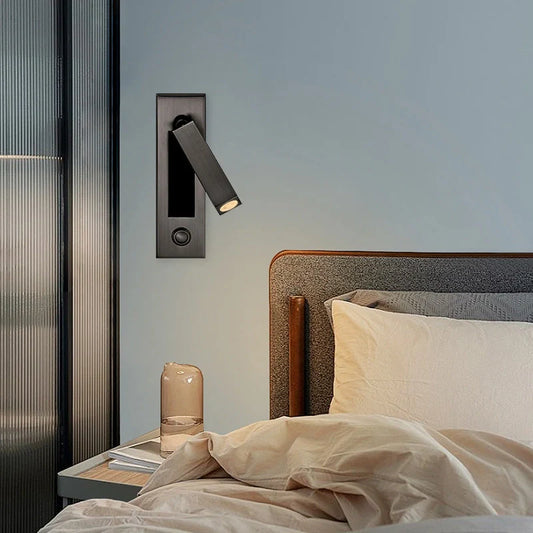 Minimalistische integrierte LED-Wandleuchte für Schlafzimmer