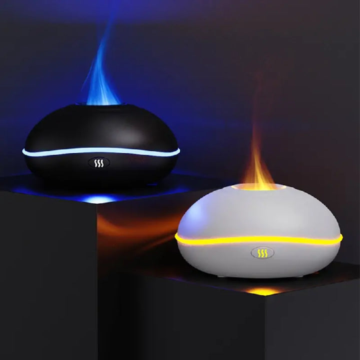 Tragbarer USB Aroma Diffuser Mit Flammenlicht