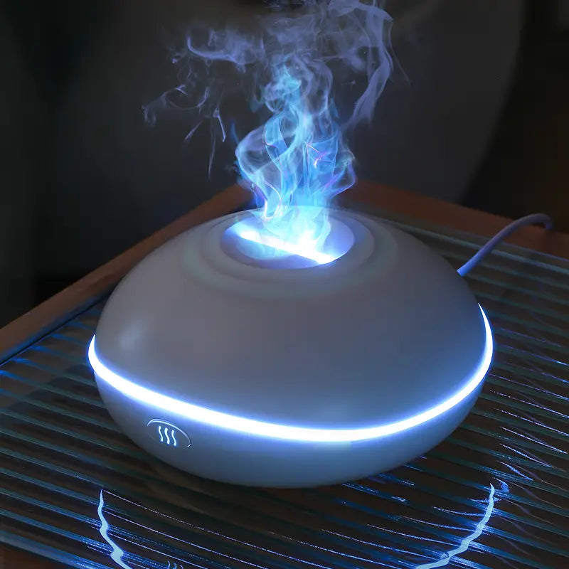 Tragbarer USB Aroma Diffuser Mit Flammenlicht