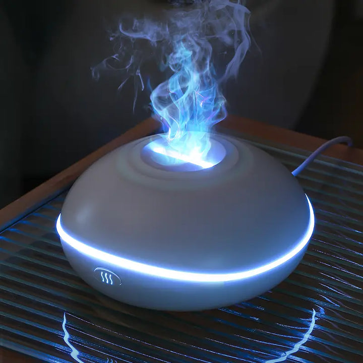 Tragbarer USB Aroma Diffuser Mit Flammenlicht