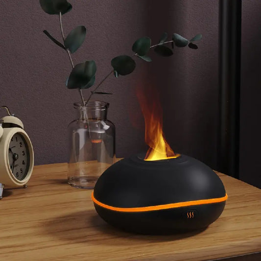 Tragbarer USB Aroma Diffuser Mit Flammenlicht