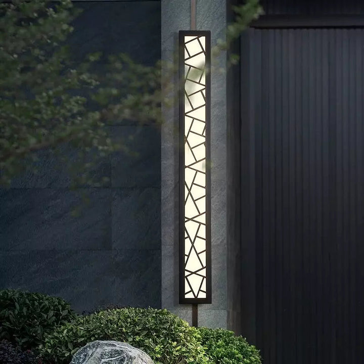 Außen-LED-Wandlampe Aluminium Acryl IP65