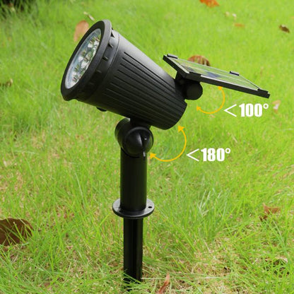 Wetterfester LED-Solarstrahler mit Erdspieß für Garten und Außenbeleuchtung