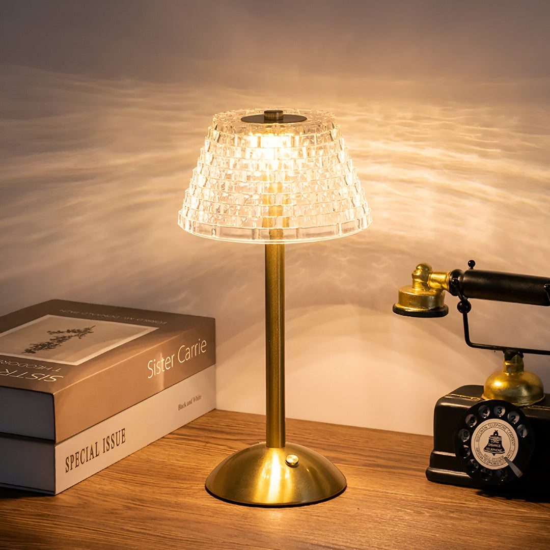 Kabellose Tischlampe im Vintage-Design