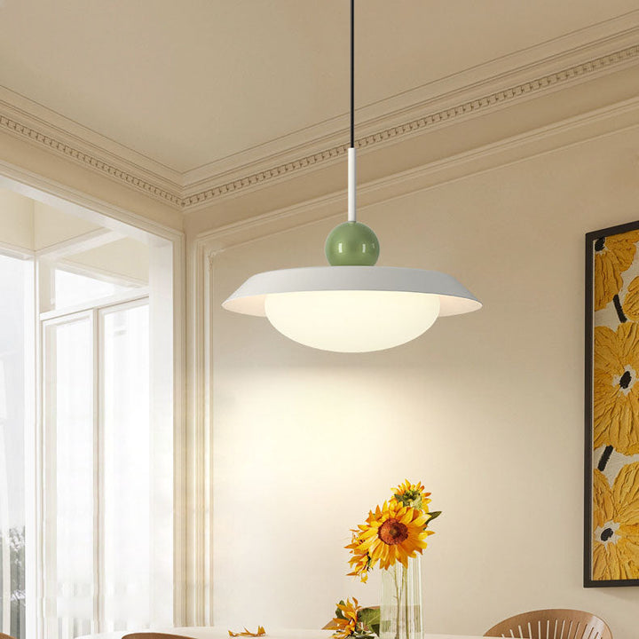 Moderne Hängeleuchte aus Acryl und Glas im minimalistischen Stil