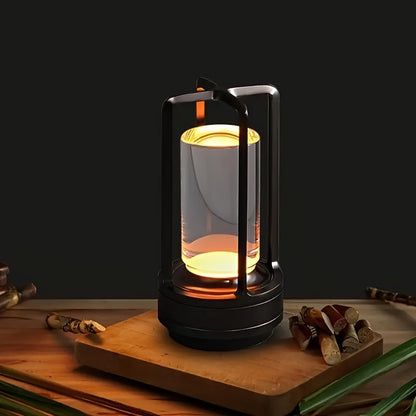 Wiederaufladbare Kristall-Tischlampe – Touch-gesteuert & USB-betrieben