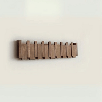 Wandhaken aus Holz - Stilvoller Kleiderhaken im Klavierdesign für Flur, Büro und Schlafzimmer