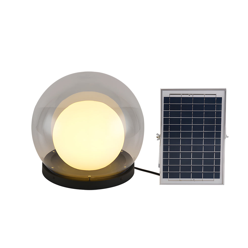 Moderne Solar-Pfostenleuchte mit Mondlicht-Design