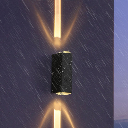 LED Außenwandleuchte rechteckig – wasserdicht, dimmbar & modern