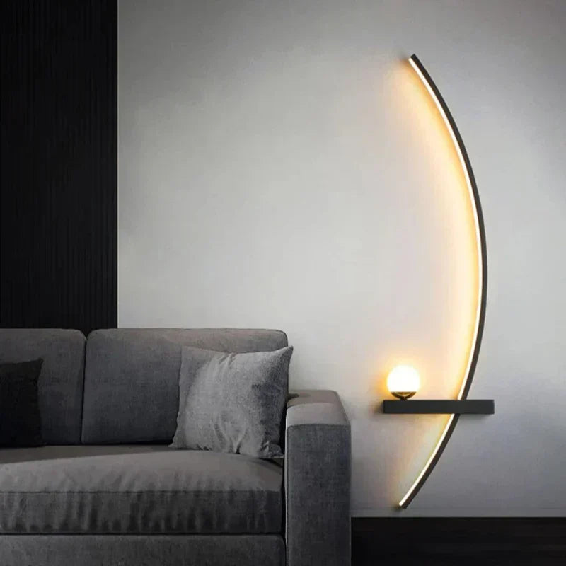 Elegante minimalistische LED-Wandlampe für Wohnzimmer und Flur