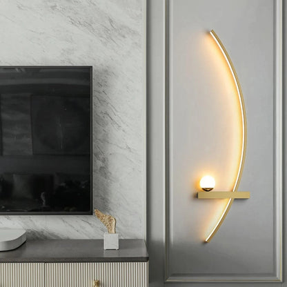 Elegante minimalistische LED-Wandlampe für Wohnzimmer und Flur