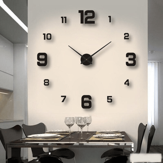 Anpassbare Moderne Wanduhr - Personalisierter Zeit Stil