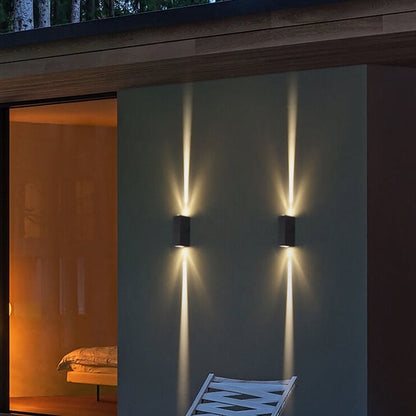 LED Außenwandleuchte rechteckig – wasserdicht, dimmbar & modern