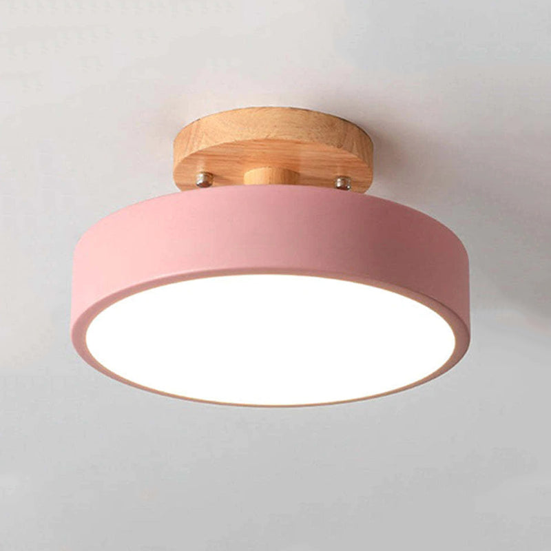 Holzrahmen LED Deckenleuchte - Natürliche Licht Atmosphäre