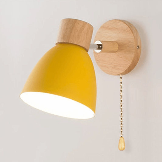 Gemütliche Holz Schalter Wandlampe - Einfache Raum Atmosphäre