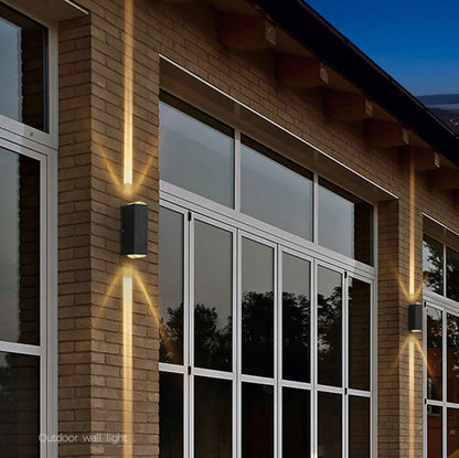 LED Außenwandleuchte rechteckig – wasserdicht, dimmbar & modern