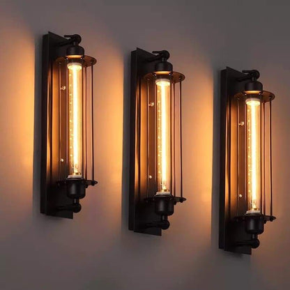 Vintage Wandleuchte im Industrie-Stil für Wohnzimmer, Flur oder Barbereich