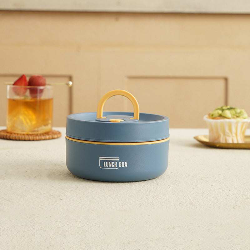 Isolierte Edelstahl-Lunchbox mit Tragetasche