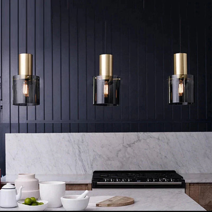 Pendelleuchte mit Rauchglas – E14, LED-kompatibel & modern