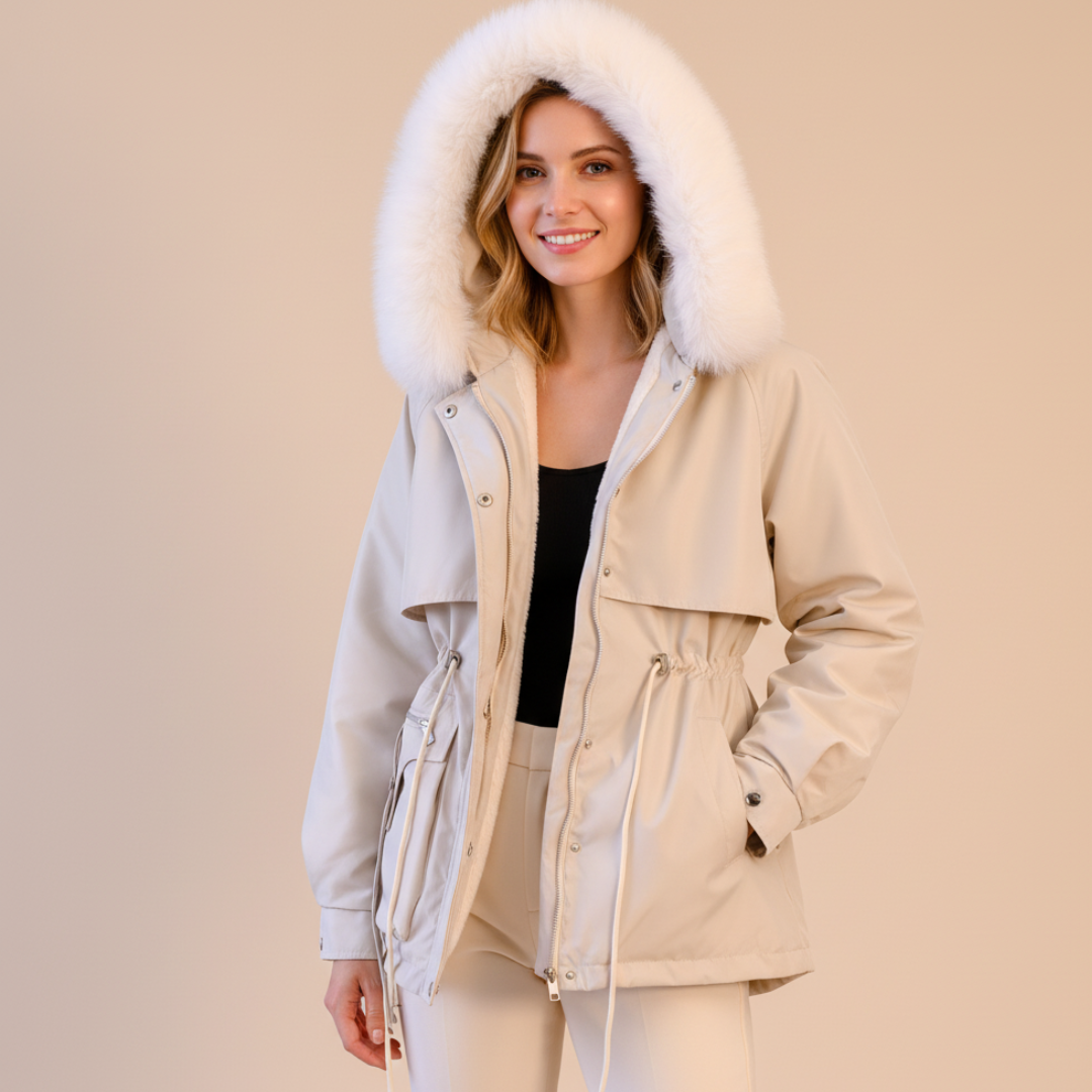 Damen Winterparka Mit Kapuze