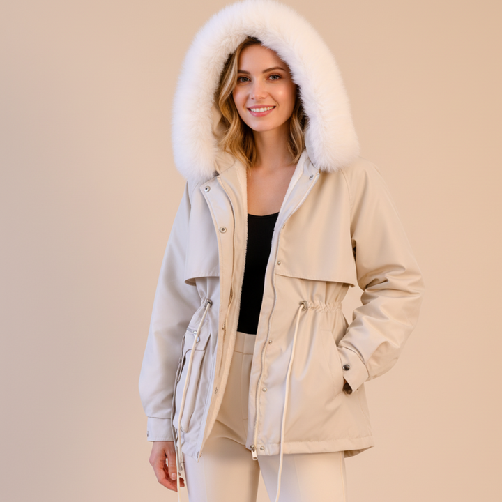 Damen Winterparka Mit Kapuze