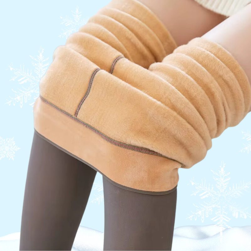 Damen Thermo Strumpfhose Mit Fleecefutter Für Winter