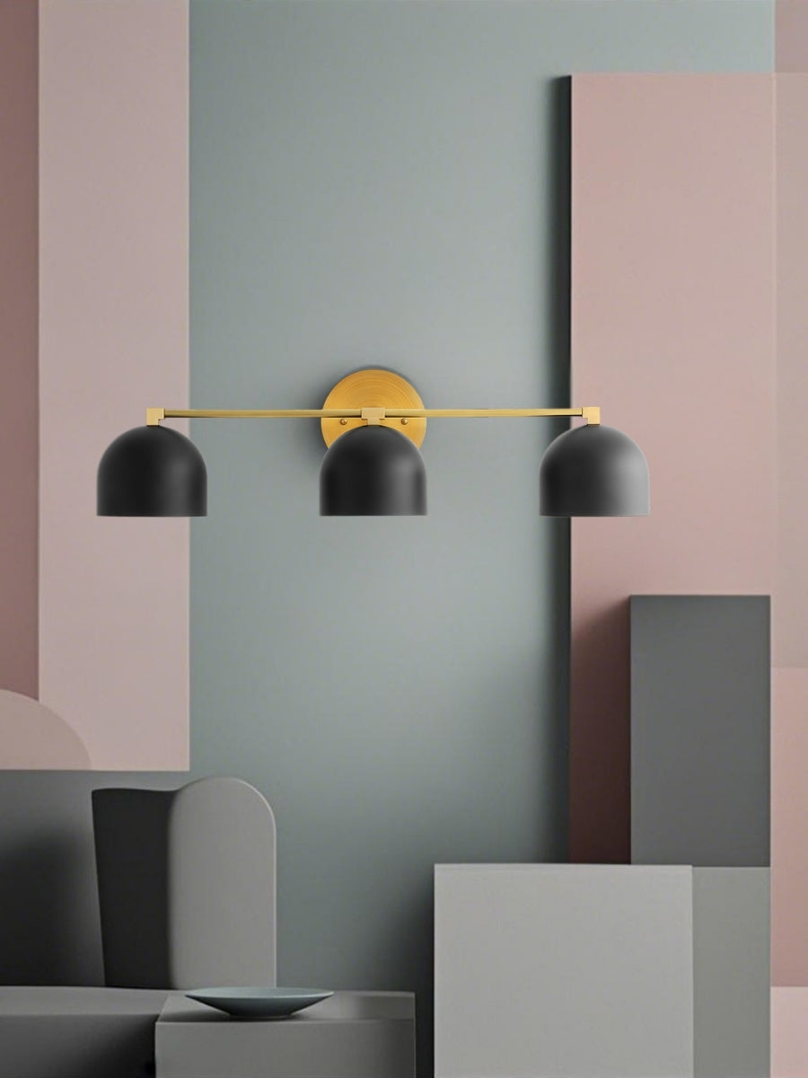 Mid Century Wandleuchte – Messing Badspiegel Lampe im Retro-Stil