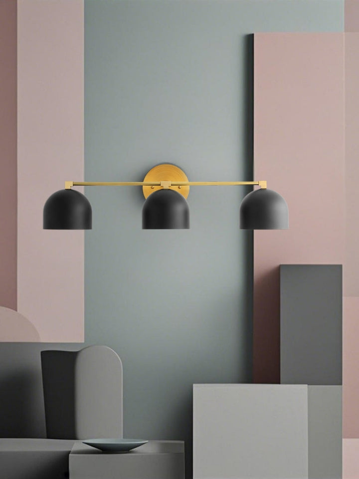 Mid Century Wandleuchte – Messing Badspiegel Lampe im Retro-Stil