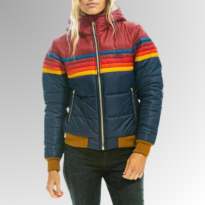 Damen Regenjacke Mit Wasserdichtem Design