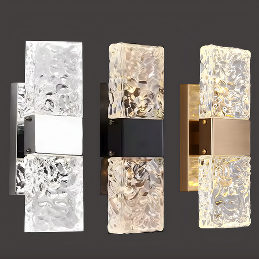 Luxuriöse elegante LED-Wandleuchte mit Kristalloptik für Wohnzimmer