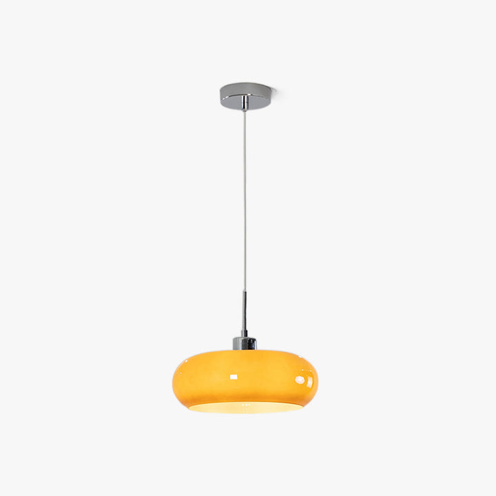 Moderne Pendelleuchte aus Glas in Brotfom Hailie