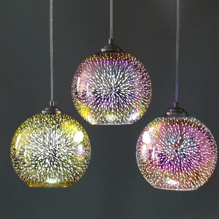 Kreative 3D Feuerwerk Pendelleuchte