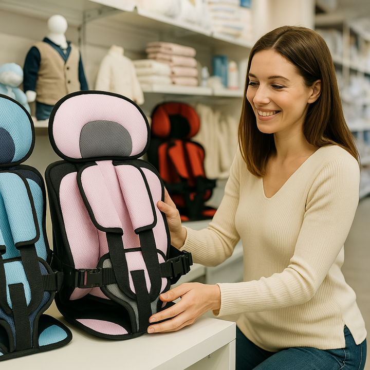 Kindersitz mit 5-Punkt-Gurt für sicheres Reisen