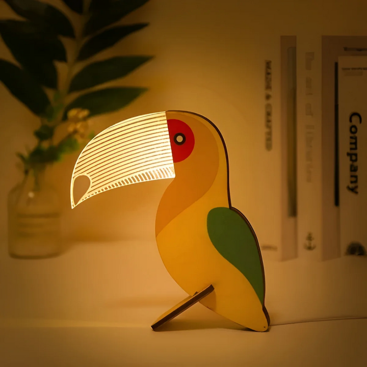 Dekorative LED-Holzlampe als stimmungsvolle Beleuchtung