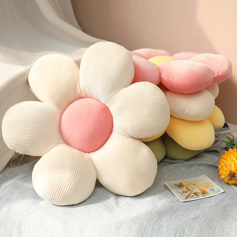 Dekokissen Samt Blumenform 40 Cm