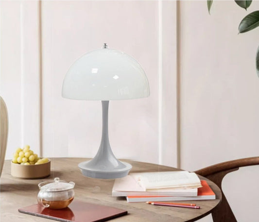 Retro Tischlampe mit Pilzform und sanftem Licht für gemütliche Räume