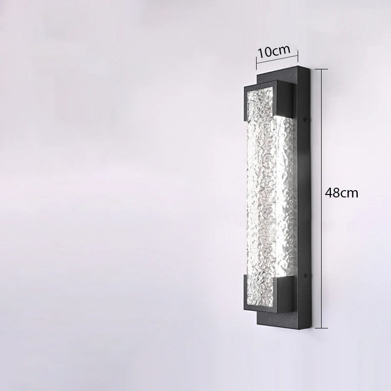 LED-Kaskaden-Wandlampe aus Stahl