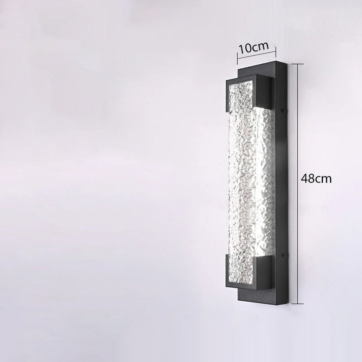 LED-Kaskaden-Wandlampe aus Stahl