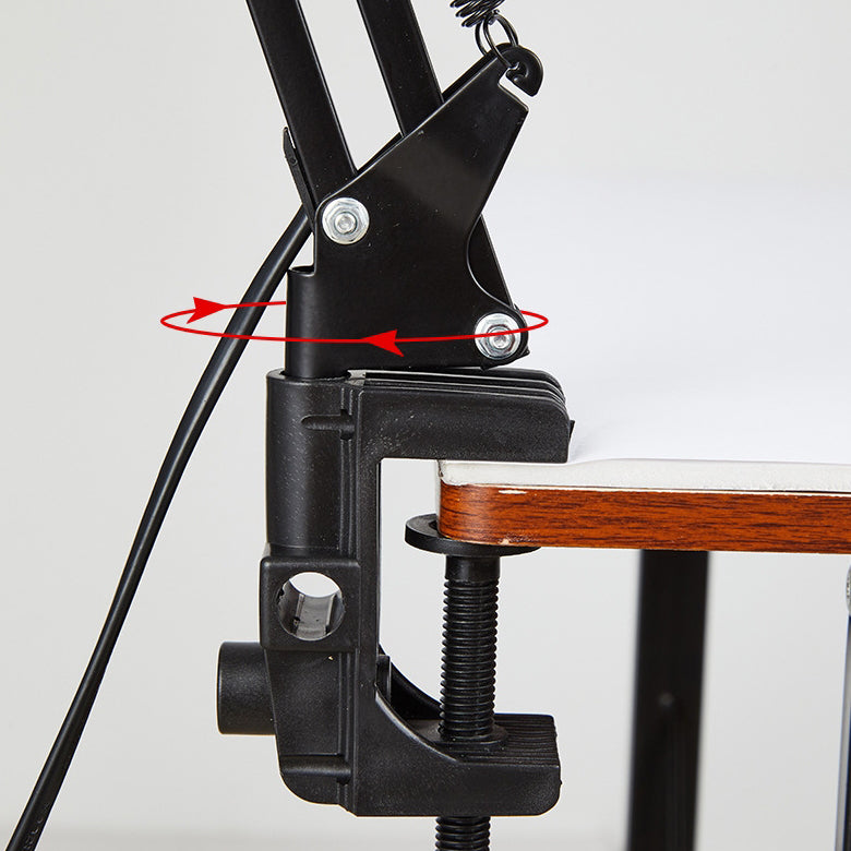 Detailansicht der stabilen Tischklemme aus Eisen