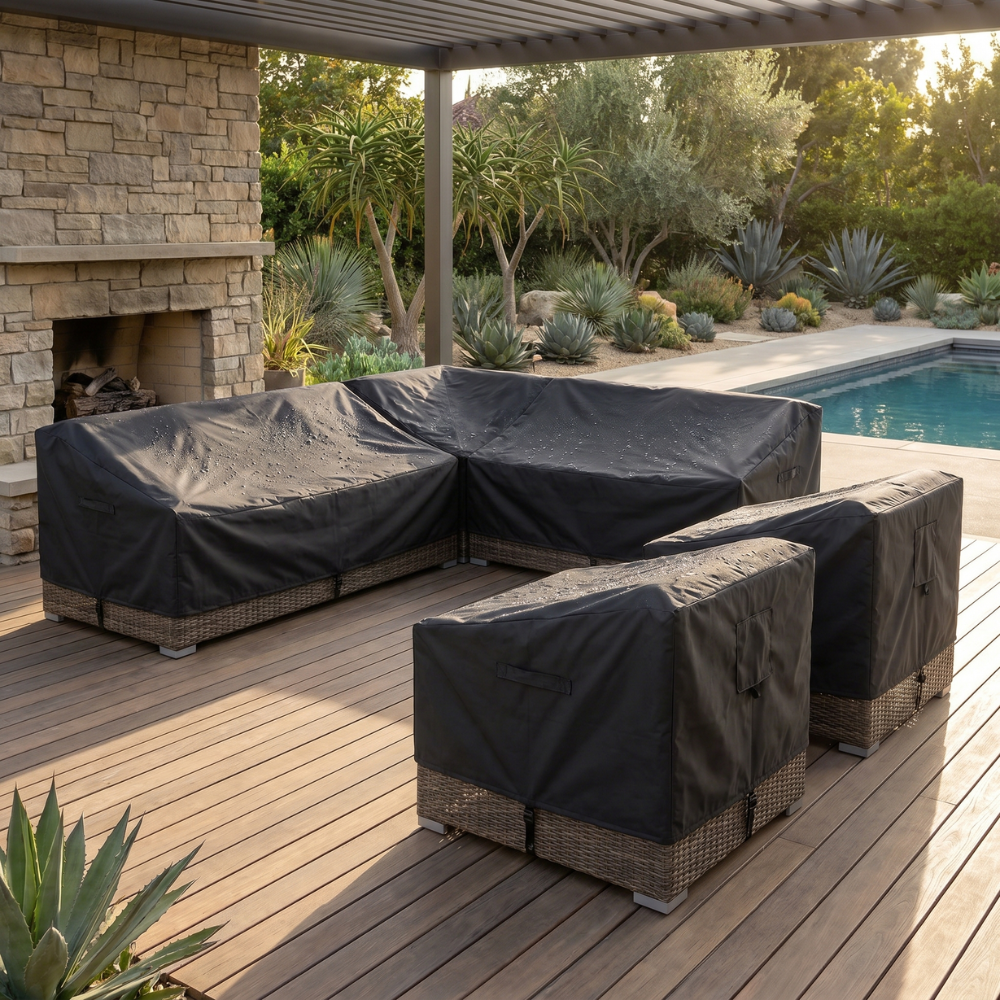 Gartenmöbelabdeckung wasserdicht UV-beständiges Polyester