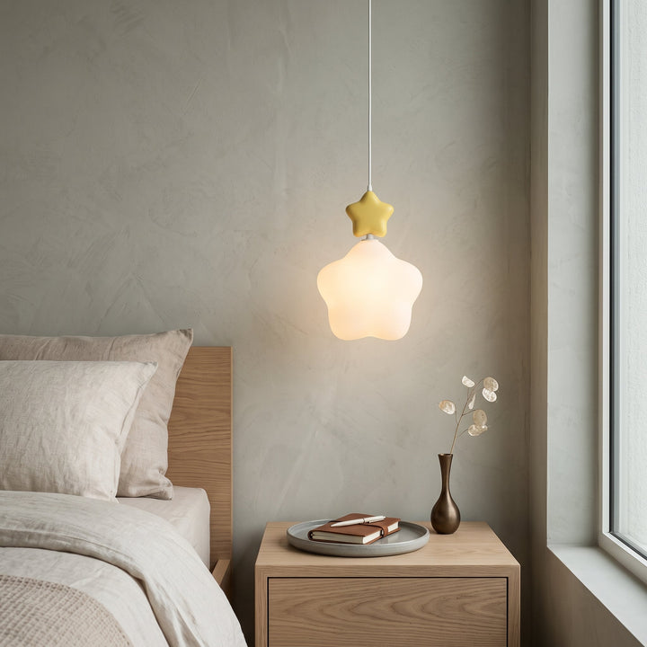 Hängende Nachtlicht-Pendelleuchte im Wolkendesign mit Sternen